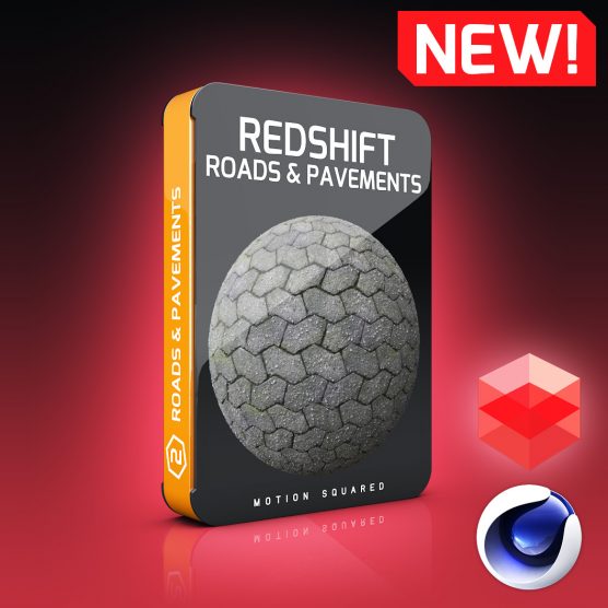 Redshift Road And Pavement Materials Pack for Cinema 4D
