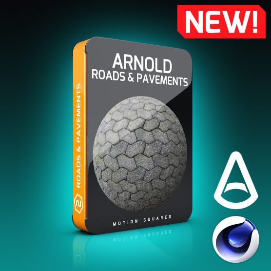 Arnold Road and Pavement Materials Pack for Cinema 4D