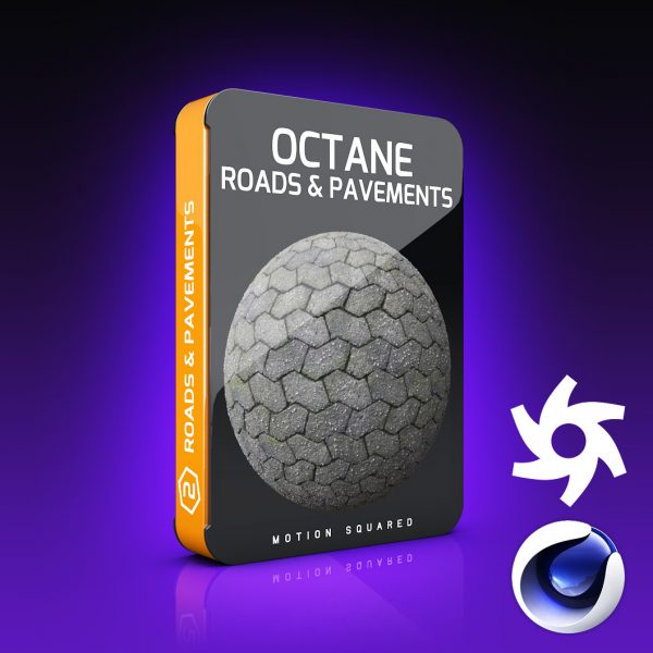 Octane Road And Pavement Materials Pack for Cinema 4D