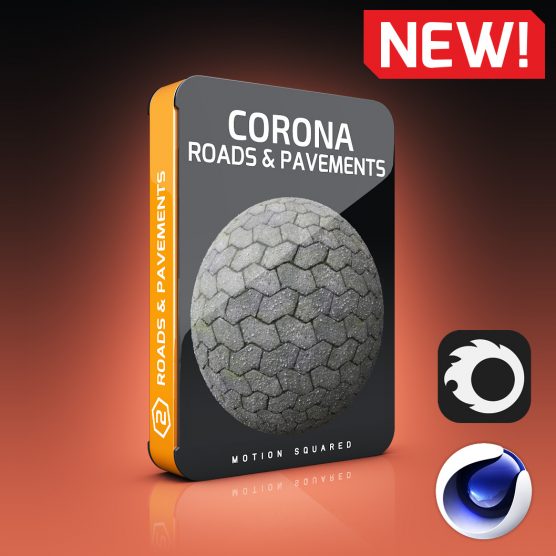 Corona Road And Pavement Materials Pack for Cinema 4D
