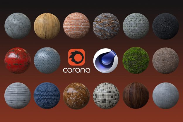 corona material packs for cinema 4d