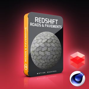 redshift roads and pavement materials pack for cinema 4d