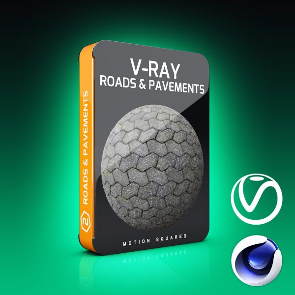 v-ray roads and pavements texture pack for cinema 4d