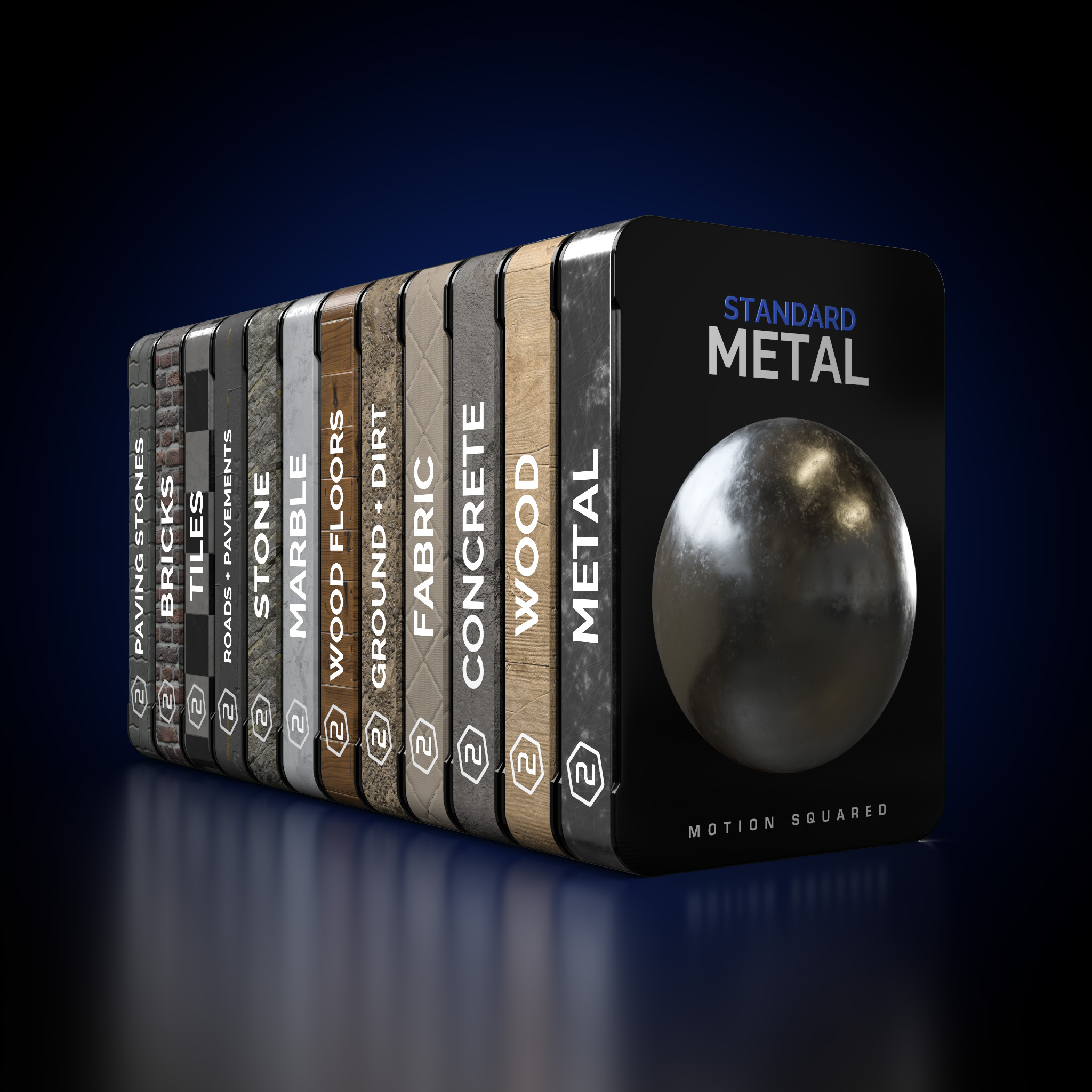Standard twelve-pack material library bundle
