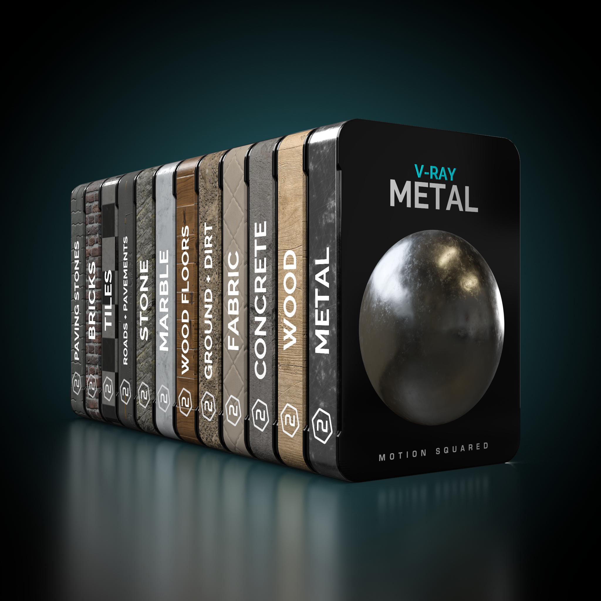 V-Ray 12-pack material library bundle V2